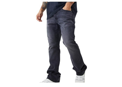 Boohoo Man Streetwear Boohoo Man Slim Rigid Flare Jean Washed Black