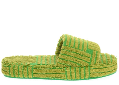 Bottega Veneta sneakers Bottega Veneta Resort Geometric Sandal Parakeet Kiwi