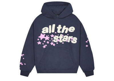 Broken Planet Streetwear Broken Planet All The Stars Hoodie Deep Navy/Pink