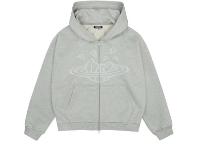 Broken Planet streetwear Broken Planet Broken Planet Zip Up Hoodie Ash Heather Grey