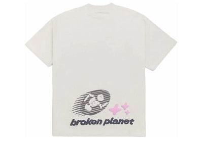 Broken Planet streetwear Broken Planet Cosmic Speed T-shirt Bone White