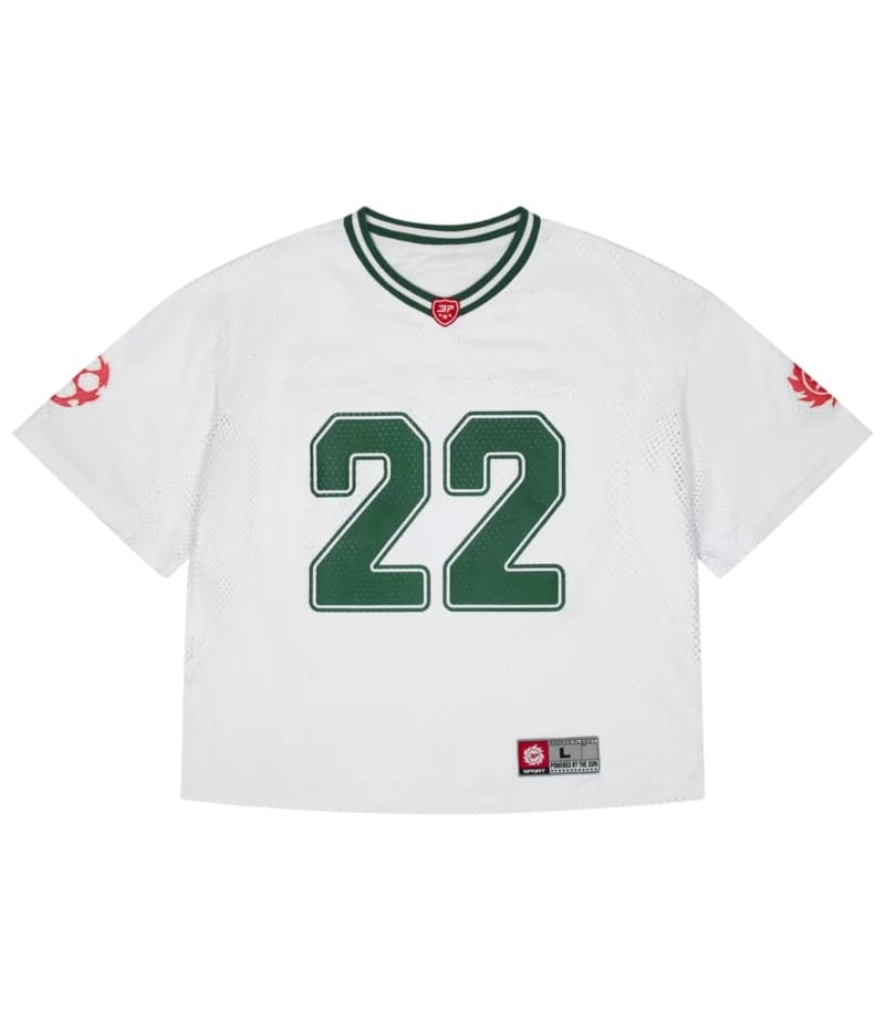 Broken Planet Streetwear Broken Planet Football Jersey Snow White/Forest Green