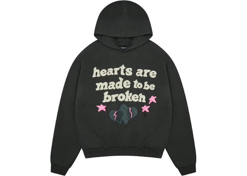 Broken Planet streetwear Broken Planet Hearts Are Made To Be Broken Hoodie (SS25) Soot Black