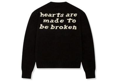 Broken Planet streetwear Broken Planet Hearts Are Made To Be Broken Knit Sweater Midnight Black
