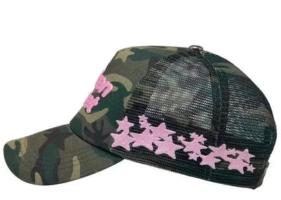 Broken Planet Accessories Broken Planet Market Cap Green Star Camo/Pink