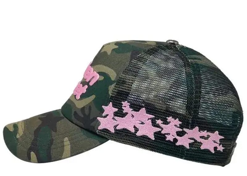 Broken Planet Accessories Broken Planet Market Cap Green Star Camo/Pink