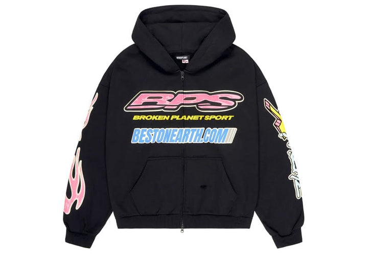 Broken Planet Market Fast Boyz Hoodie Midnight Black – Court Order