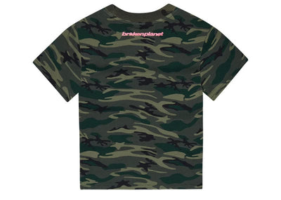Broken Planet Streetwear Broken Planet Market Star Camo Stargirl Tee Green Star Camo