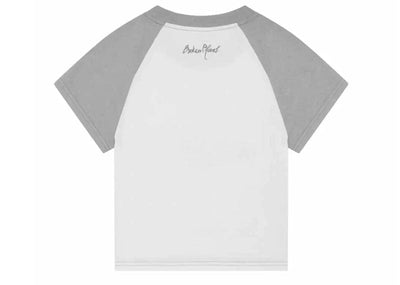 Broken Planet streetwear Broken Planet Sun Logo Baby Tee Snow White/Heather Grey