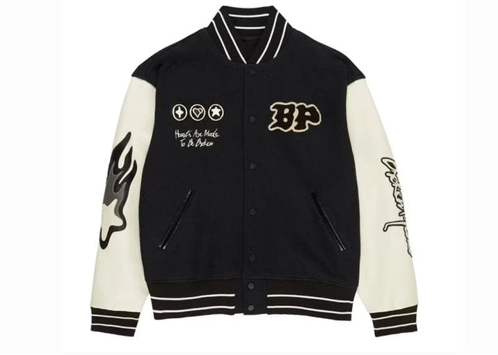 Broken Planet Varsity Jacket Black/White – Court Order