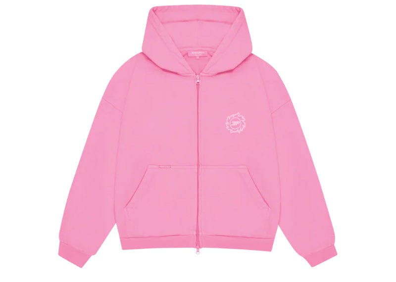 Broken Planet Streetwear Broken Planet Washed Pink Sun Zip Up Hoodie Pink