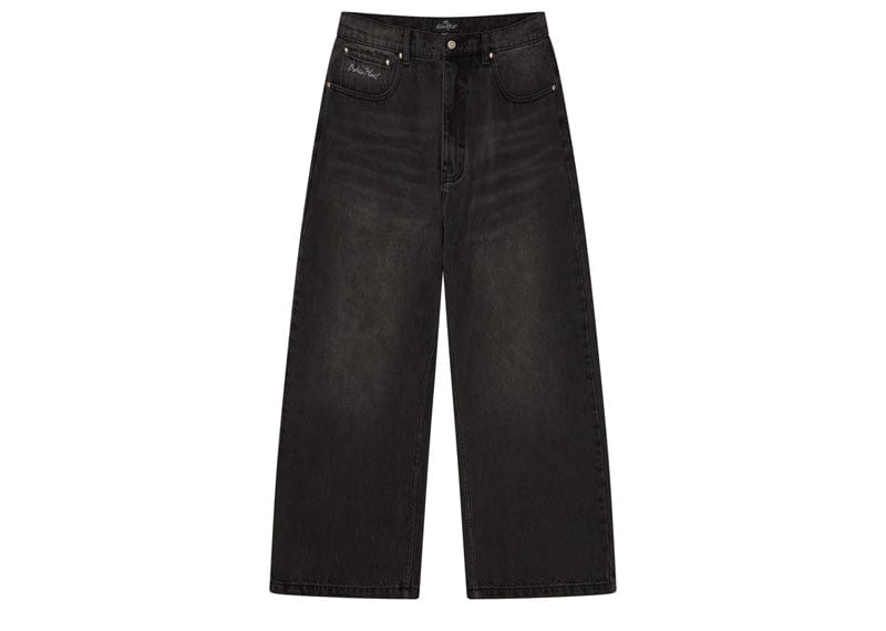 Broken Planet streetwear Broken Planet Wide-Leg Denim Jeans Washed Black
