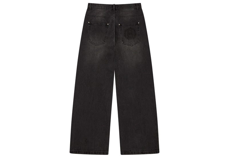 Broken Planet streetwear Broken Planet Wide-Leg Denim Jeans Washed Black