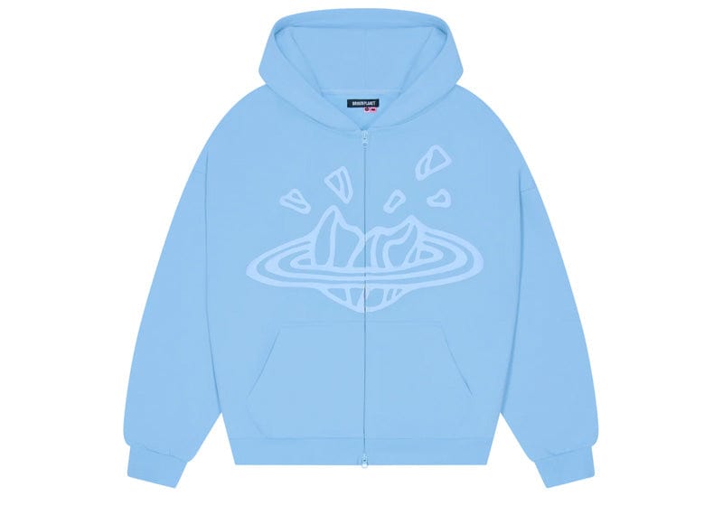 Broken Planet Streetwear Broken Planet Zip up Hoodie Sky Blue