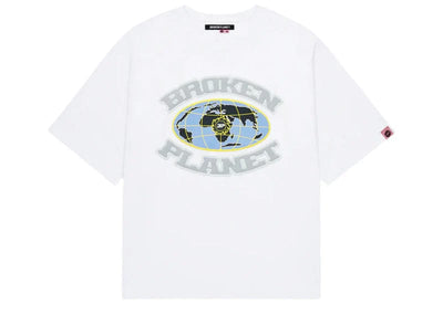 Broken Planet Market streetwear Broken Planet Market Grid T Shirt Snow White