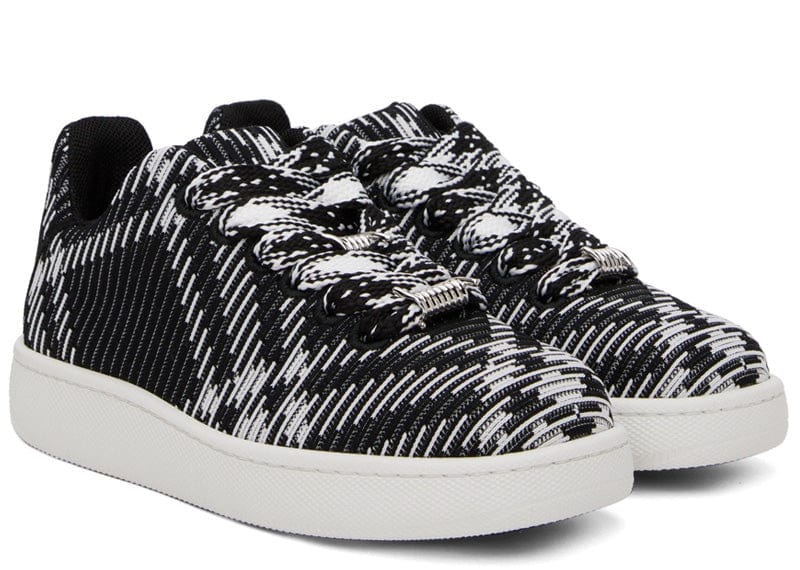 Burberry sneakers Burberry Check Knit Box Sneaker Black White