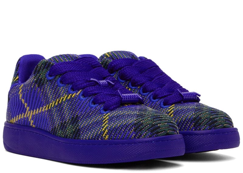Burberry Sneakers Burberry Check Knit Box Sneaker Navy