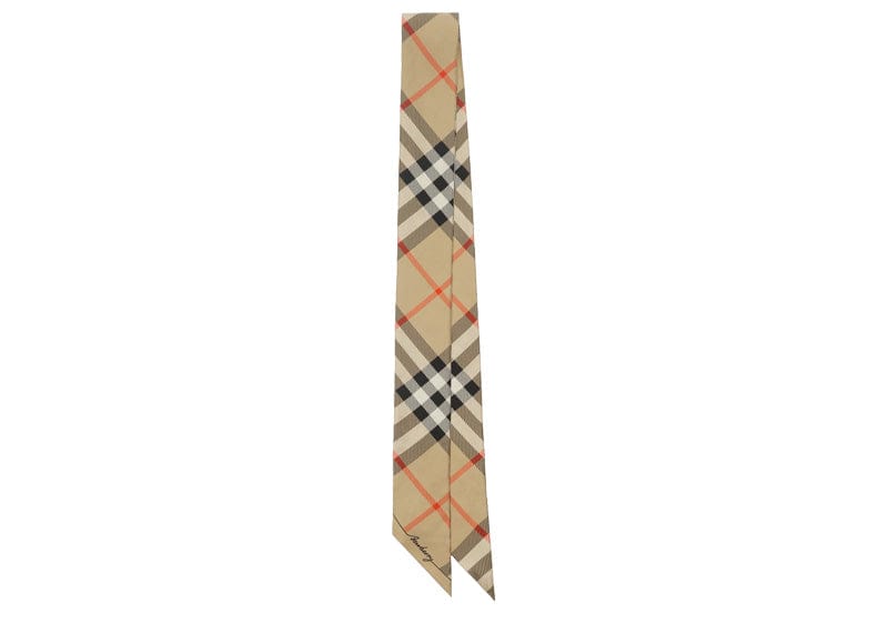 Burberry streetwear Burberry Check Silk Scarf Sand/Lichen