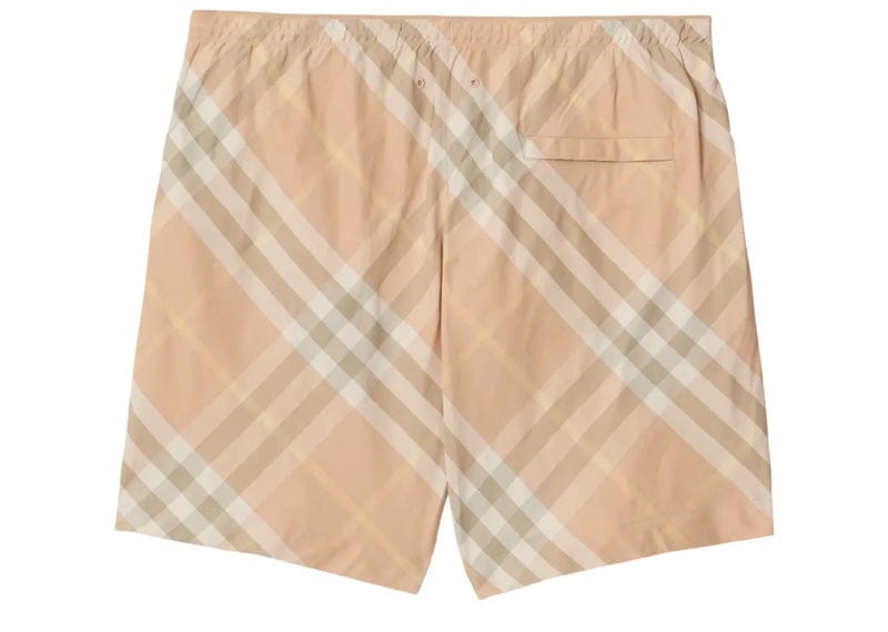 Burberry Streetwear Burberry Checked Swim Shorts Beige