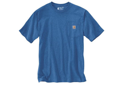 Carharrt Streetwear Carhartt Loose Fit Heavyweight short sleeve pocket Tee blue