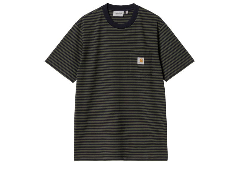 Carharrt WIP Streetwear Carhartt WIP Verner Pocket Tee Dark Navy/Office Green