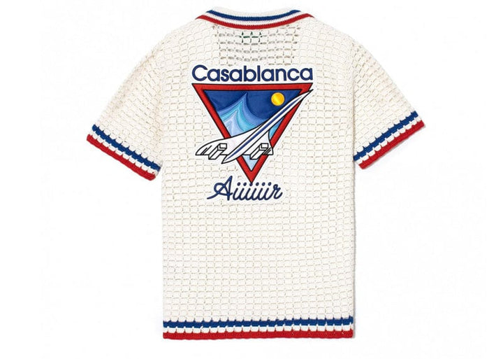 Casablanca Aiiiiir Crochet Knit Shirt White – Court Order