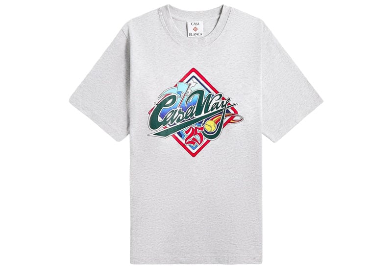 Casablanca Streetwear Casablanca Casa Way World Series Printed Tee Grey
