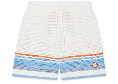 Casablanca Streetwear Casablanca Cotton Crochet Tennis Shorts White/Blue