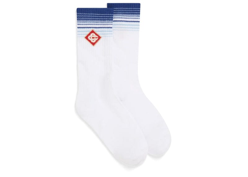 casablanca Accessories Casablanca Fade Socks Blue Border