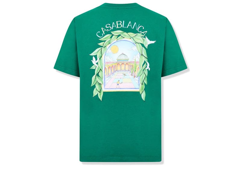 Casablanca L'Arche De Tennis Short Sleeve Tee Green – Court Order