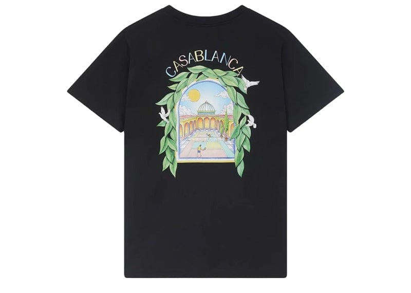 Casablanca L'Arche De Tennis T-Shirt Black – Court Order