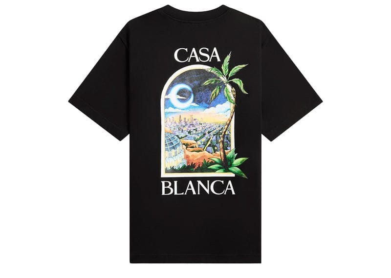 Casablanca Streetwear Casablanca LA Nights Short Sleeve Tee Black
