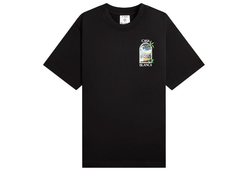 Casablanca Streetwear Casablanca LA Nights Short Sleeve Tee Black