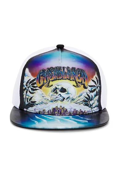 Casablanca Accessories Casablanca Le Premonition Trucker Cap Black/White
