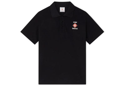 Casablanca Streetwear Casablanca Logo Piqué Polo Shirt Black