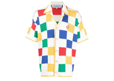 Casablanca Streetwear Casablanca Scuba Square Crochet Shirt Multi-Colour