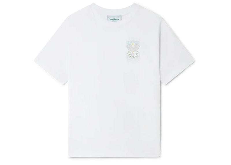 Casablanca Streetwear Casablanca Tennis Pastelle T-Shirt White