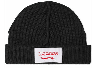 Charles Jeffrey Loverboy Accessories Charles Jeffrey Loverboy Label Beanie Black