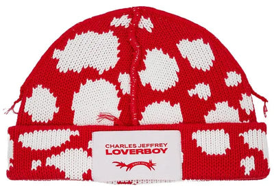 Charles Jeffrey Loverboy Accessories Charles Jeffrey Loverboy Loverboy Beanie Red/White Polka Dot