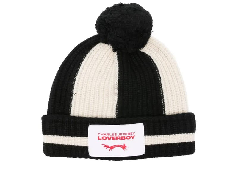 帽子 rin-rinCHARLESJEFFREYLOVERBOY Charles Jeffrey Loverboy Pompom Beanie Black/Off White – Court Order