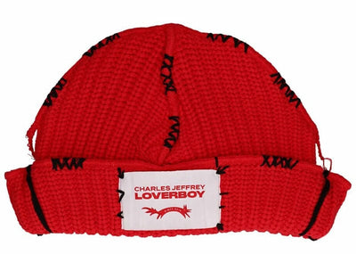 Charles Jeffrey Loverboy Accessories Charles Jeffrey Loverboy SSENSE Exclusive Carolean Beanie Red