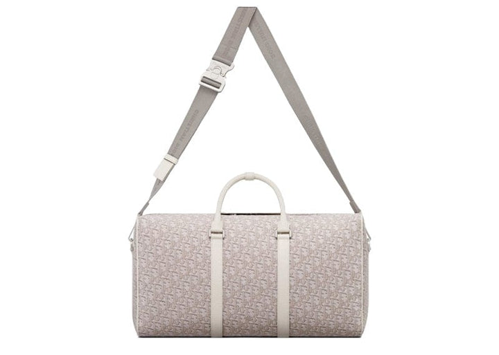 Christian Dior Lingot 50 Duffle Bag Cream Oblique Jacquard