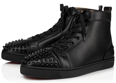Christian Louboutin Sneakers Christian Louboutin Louis Flat Calf Spikes Black