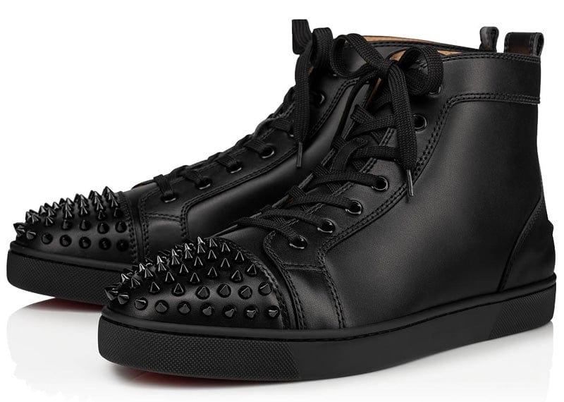 Christian Louboutin Sneakers Christian Louboutin Louis Flat Calf Spikes Black