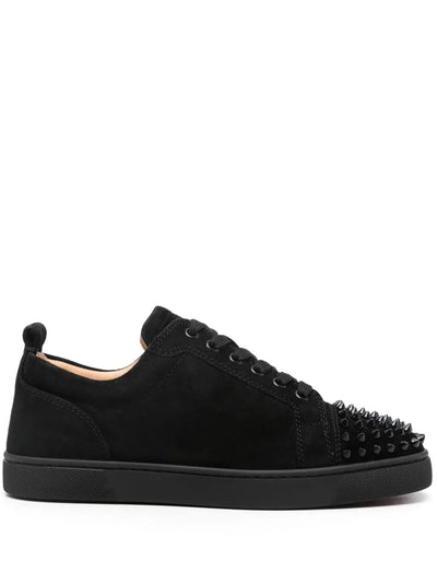 Christian Louboutin Sneakers Christian Louboutin Louis Junior Spikes Veau Velours Sneaker Black