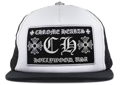 Chrome Hearts streetwear Chrome Hearts CH Hollywood Trucker Hat Black/White