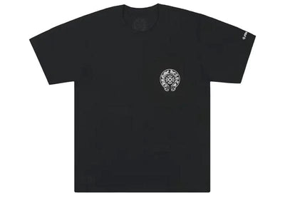 Chrome Hearts streetwear Chrome Hearts Horse Shoe Logo Pocket T-Shirt Black