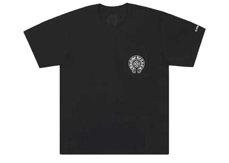 Chrome Hearts streetwear Chrome Hearts Horse Shoe Logo Pocket T-Shirt Black