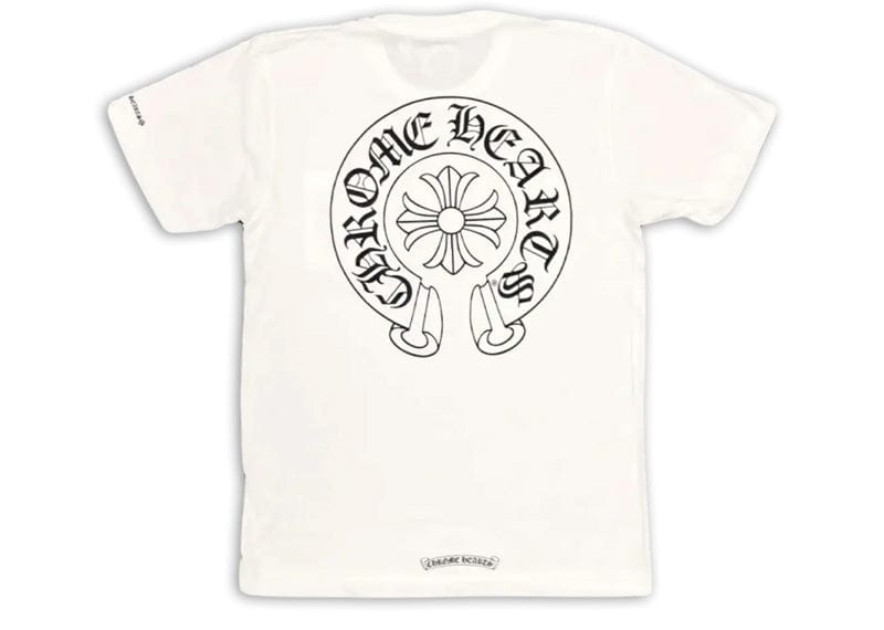 Chrome Hearts streetwear Chrome Hearts Horse Shoe Logo Pocket T-Shirt White