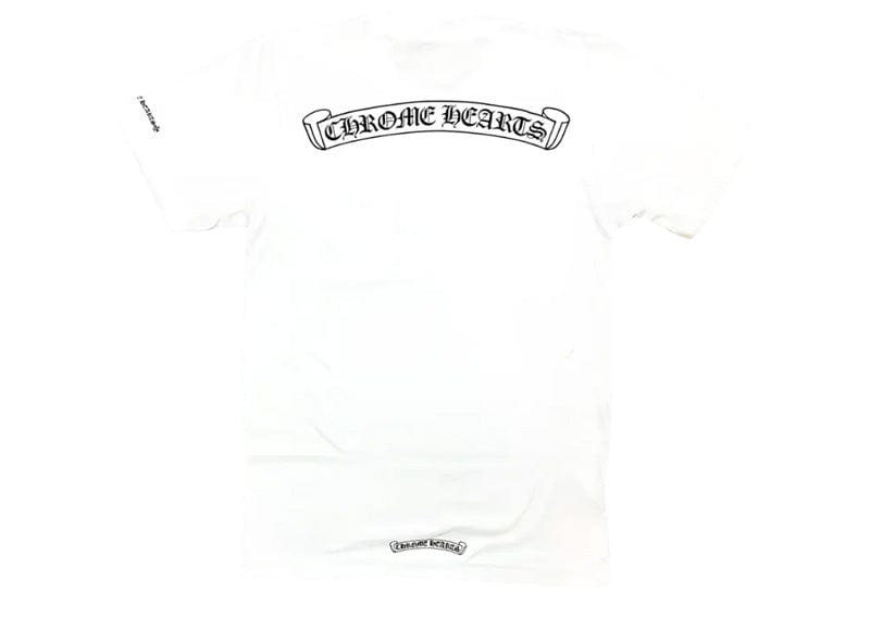 Chrome Hearts streetwear Chrome Hearts Scroll Logo Pocket T-shirt White